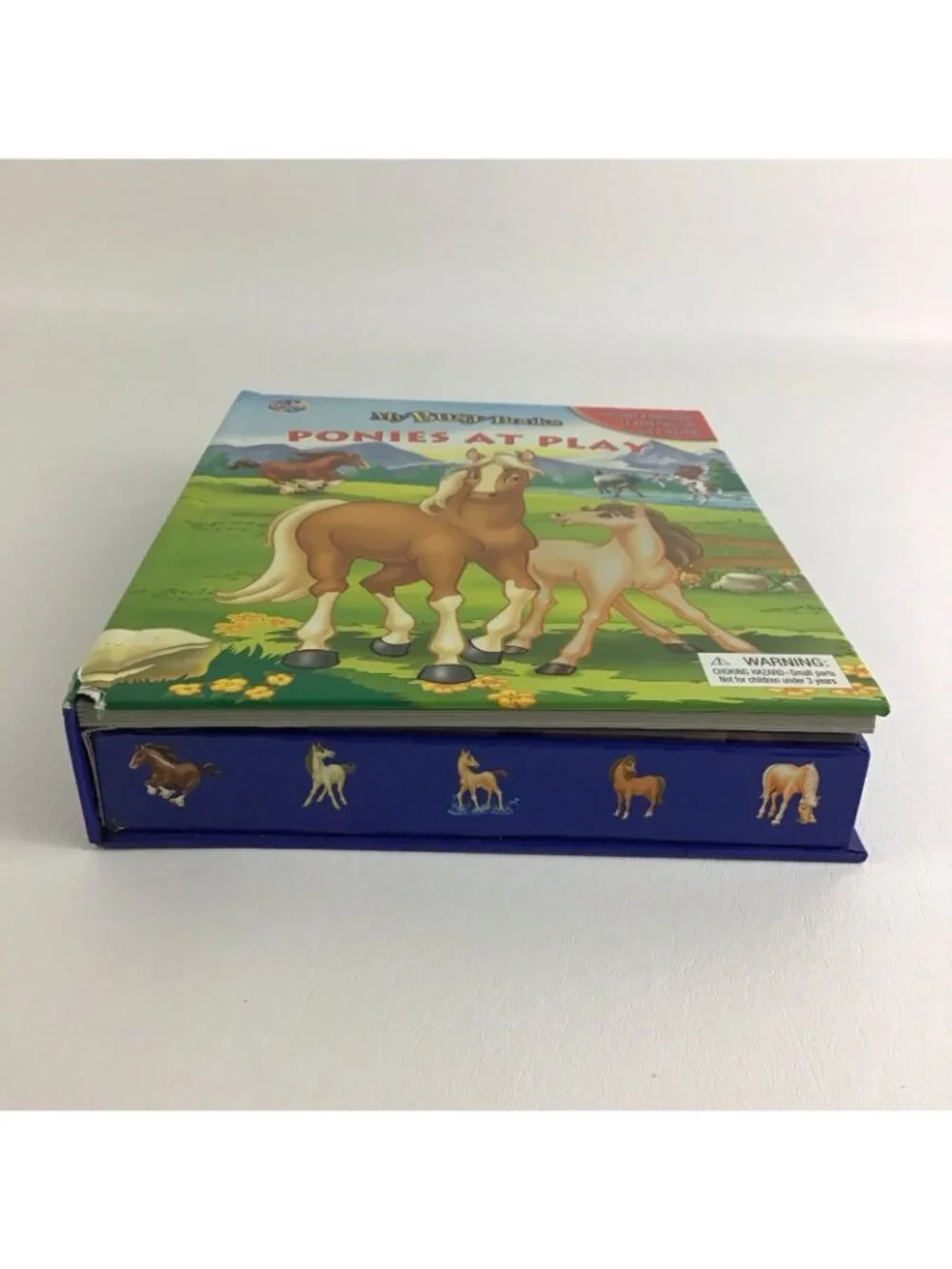 NEW My Busy Books Ponies At Play Storybook Figurines Playmat Phidal Vintage 2004